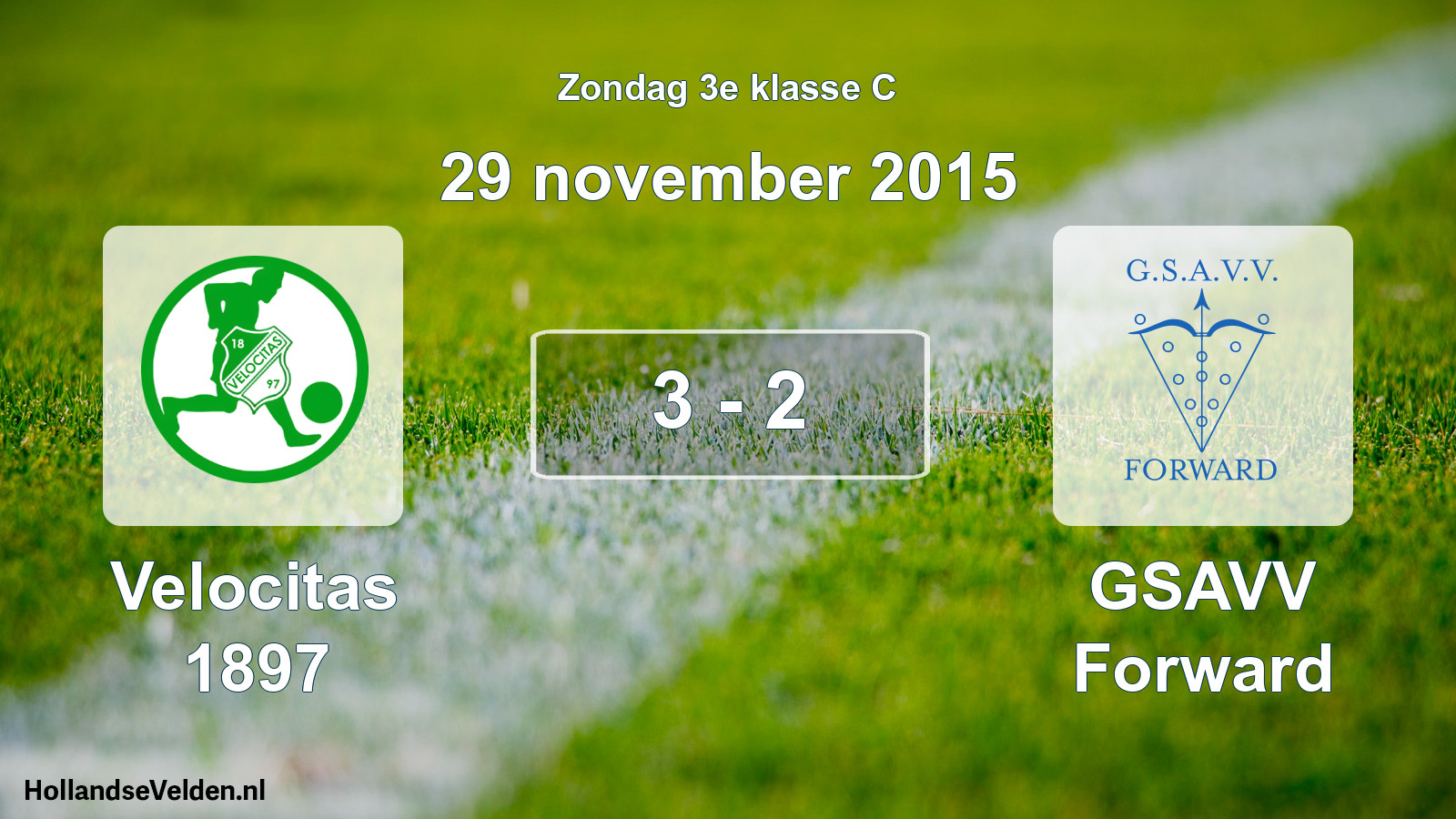 Total number of matches played: Velocitas 1897 - GSAVV Forward 3 - 2 (29 November 2015)