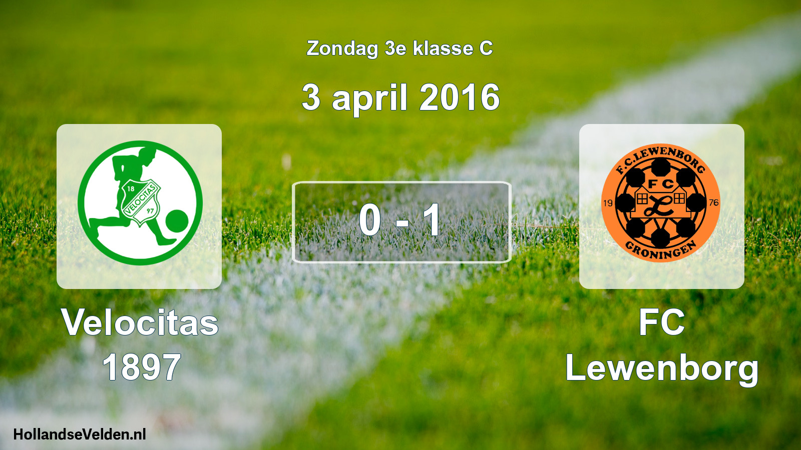 Total number of matches played: Velocitas 1897 - FC Lewenborg 0 - 1 (3 April 2016)