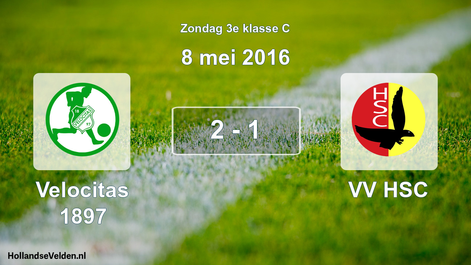Total number of matches played: Velocitas 1897 - VV HSC 2 - 1 (8 May 2016)