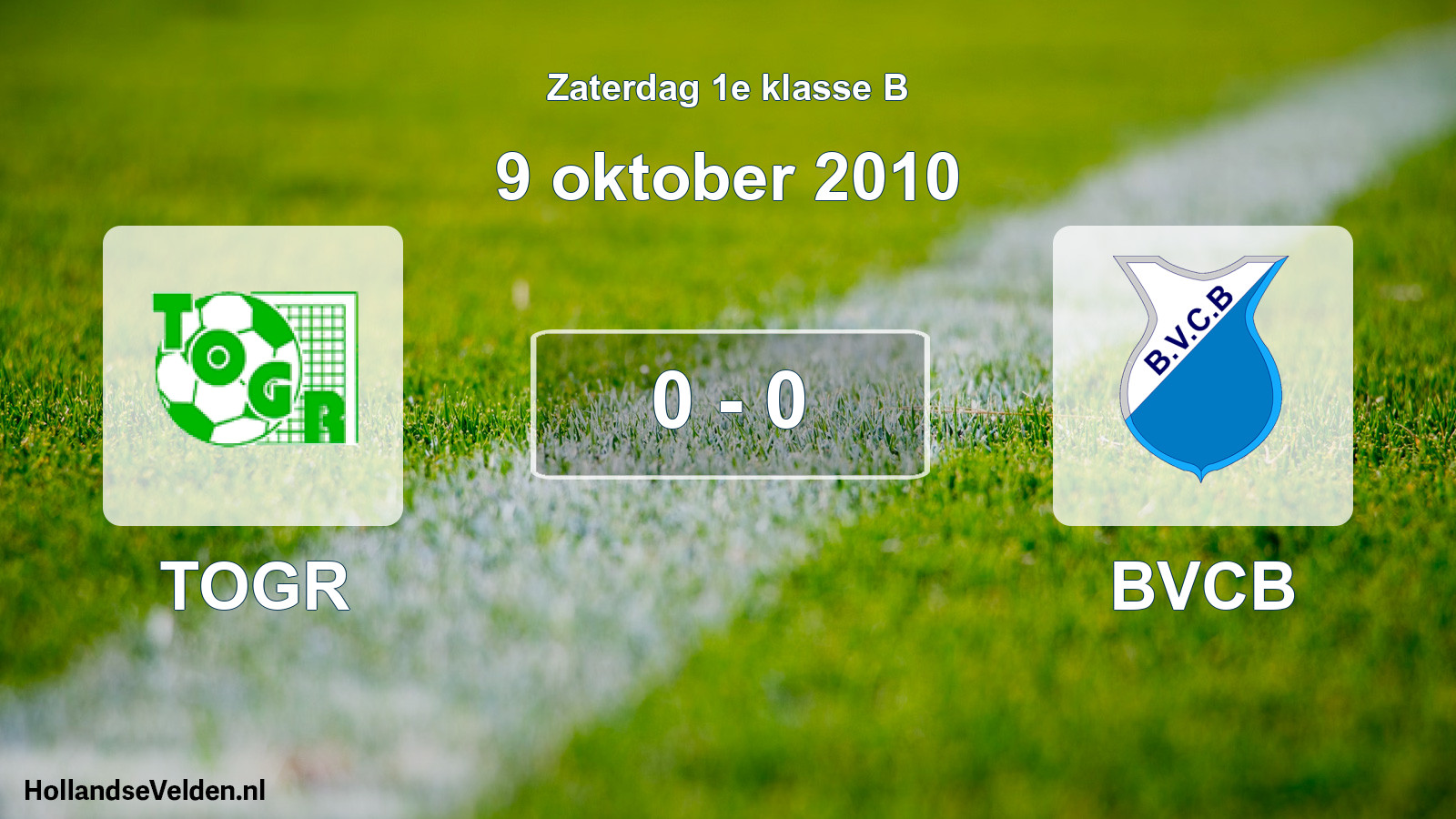 Total number of matches played: TOGR - BVCB 0 - 0 (9 October 2010)