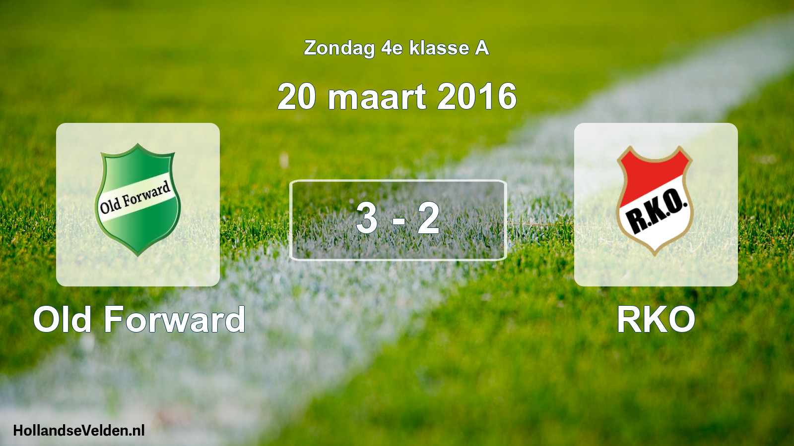 Total number of matches played: Old Forward - RKO 3 - 2 (20 March 2016)