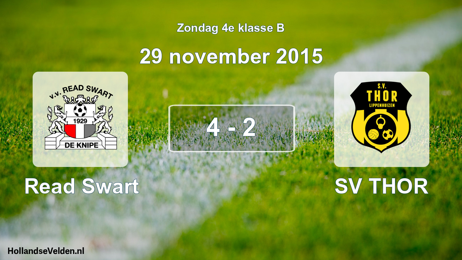 Total number of matches played: Read Swart - SV THOR 4 - 2 (29 November 2015)