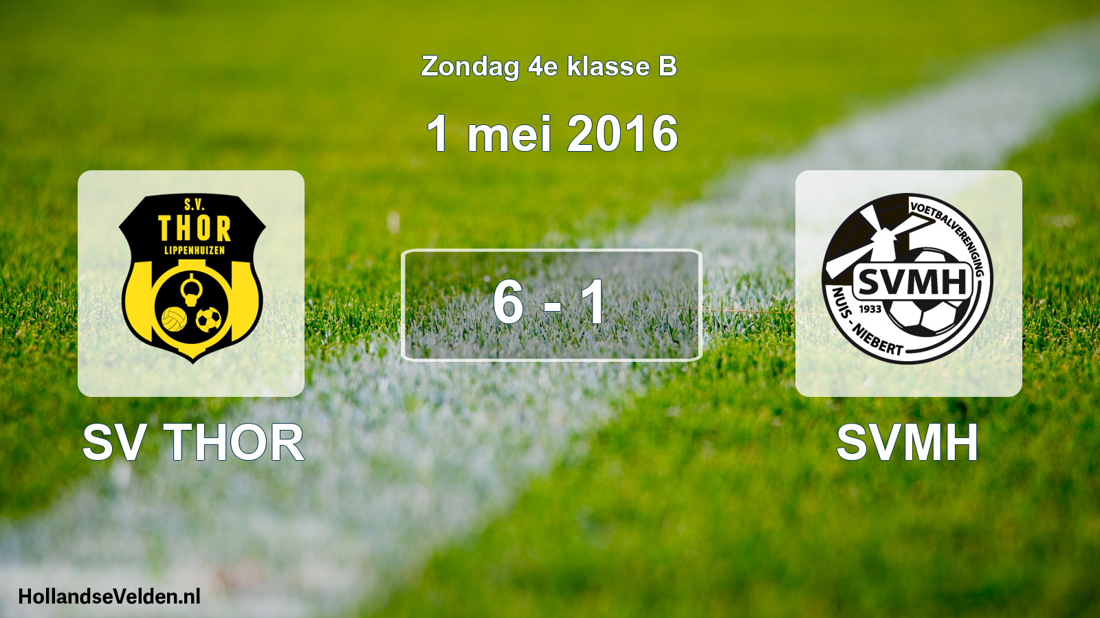 Total number of matches played: SV THOR - SVMH 6 - 1 (1 May 2016)
