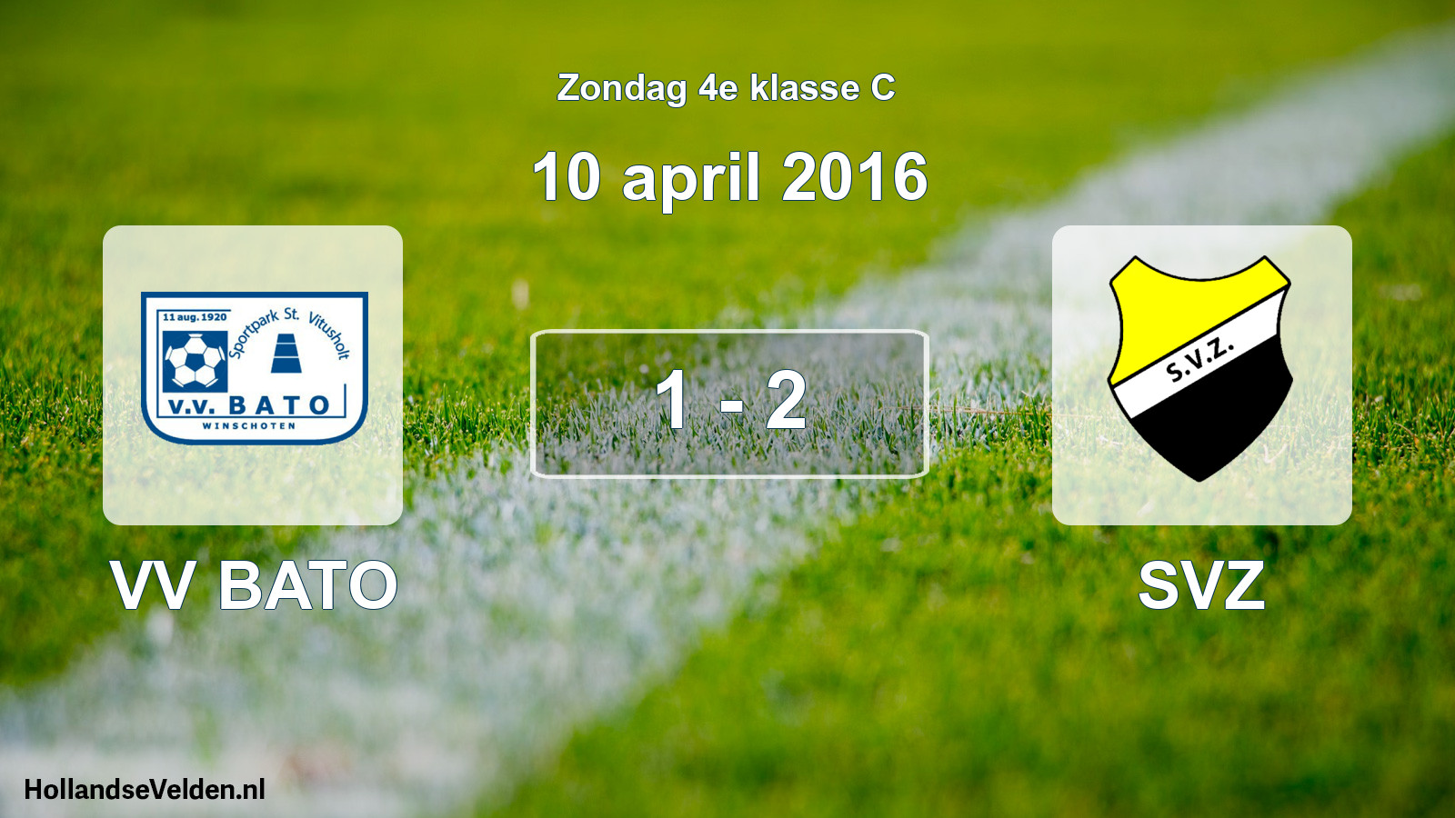 Total number of matches played: VV BATO - SVZ 1 - 2 (10 April 2016)