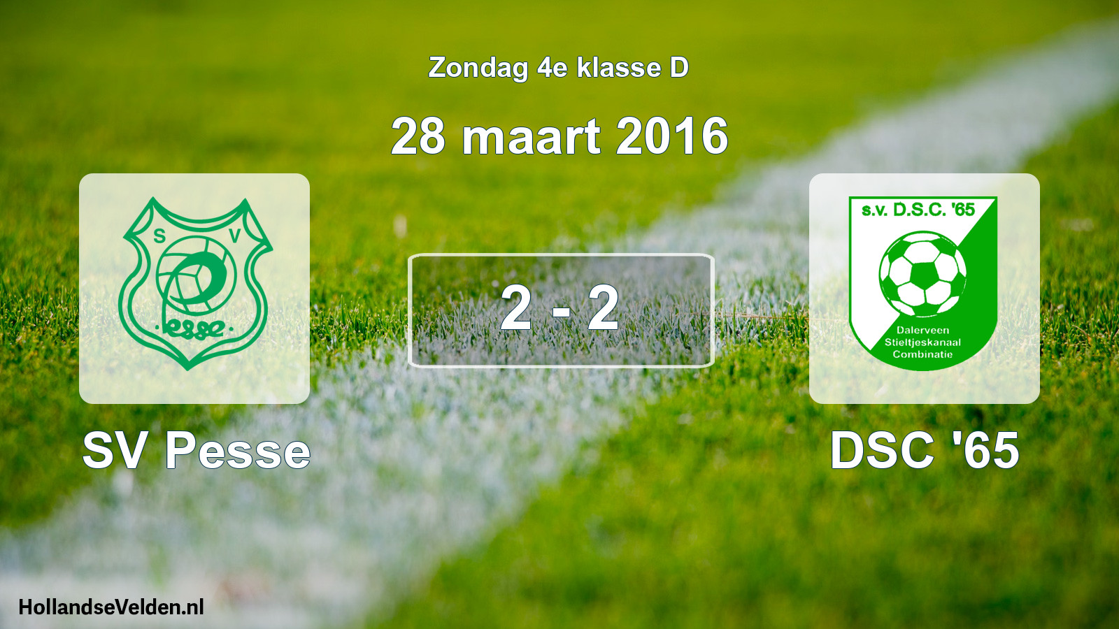 Total number of matches played: SV Pesse - DSC '65 2 - 2 (28 March 2016)