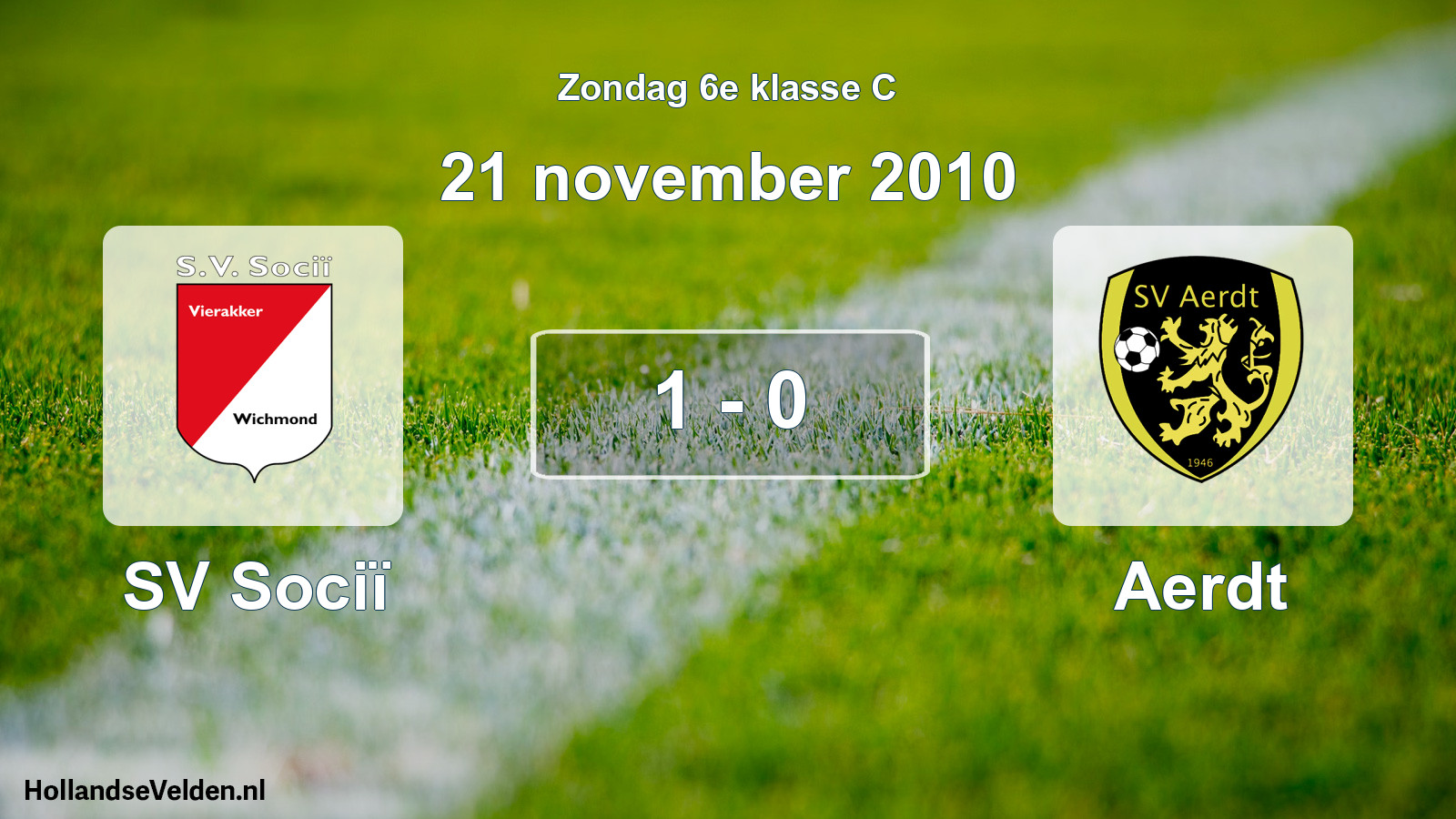 Total number of matches played: SV Sociï - Aerdt 1 - 0 (21 November 2010)