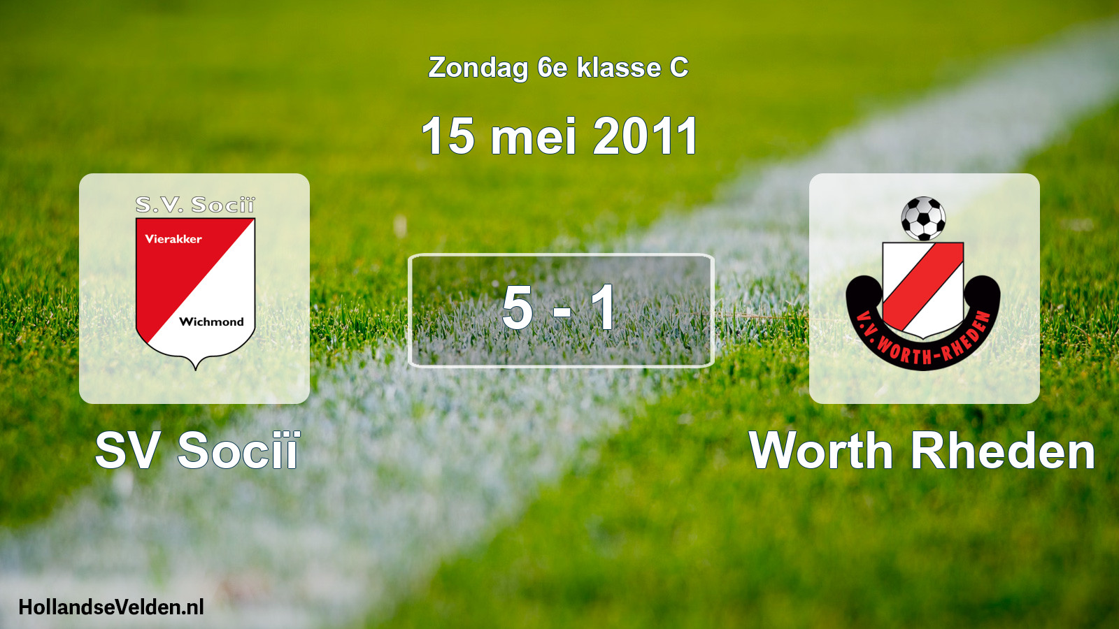Total number of matches played: SV Sociï - Worth Rheden 5 - 1 (15 May 2011)
