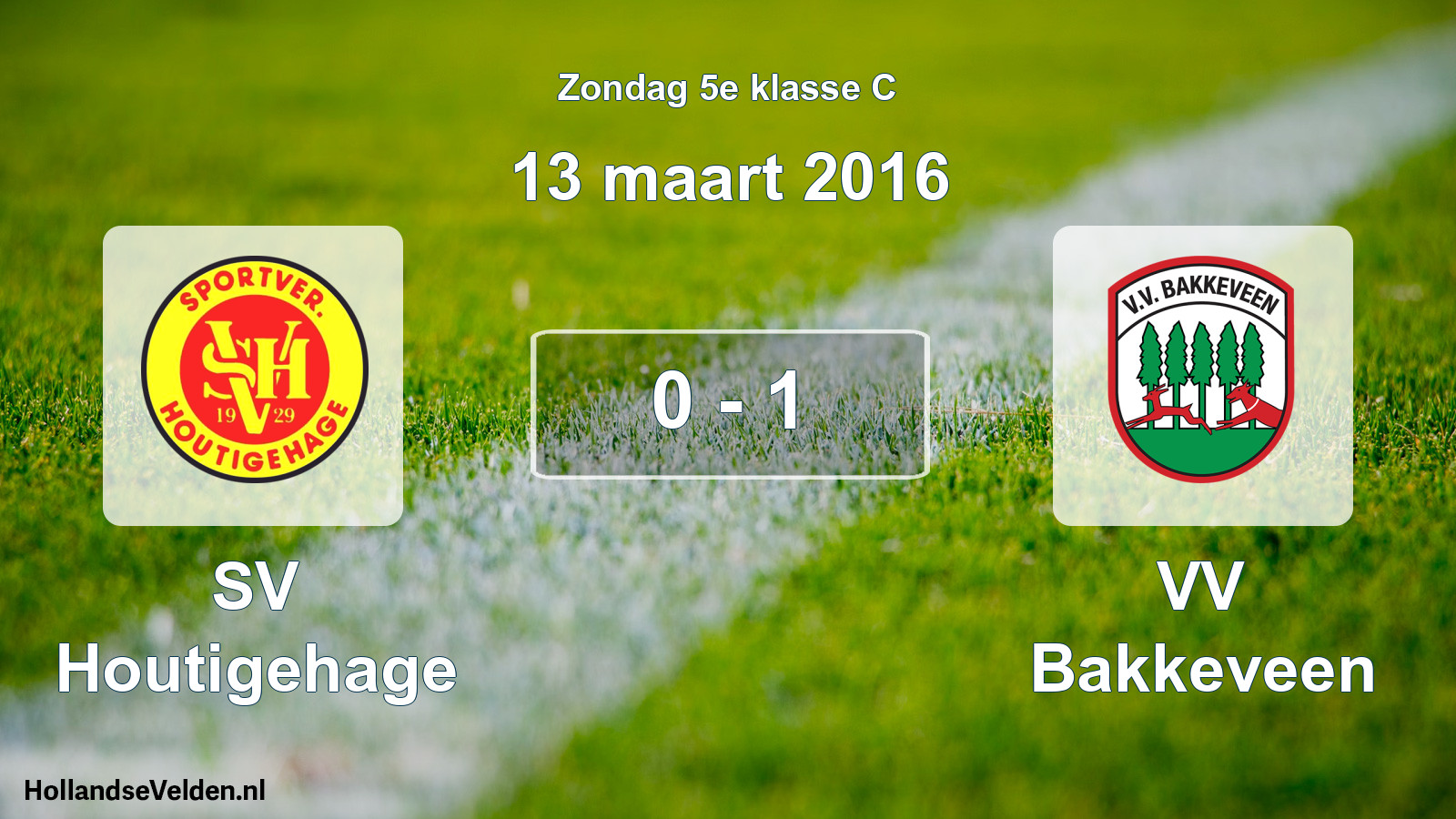 Total number of matches played: SV Houtigehage - VV Bakkeveen 0 - 1 (13 March 2016)