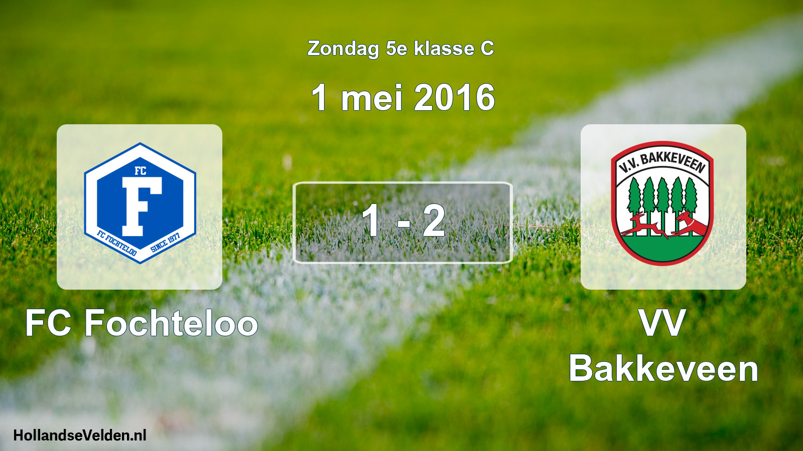 Total number of matches played: FC Fochteloo - VV Bakkeveen 1 - 2 (1 May 2016)