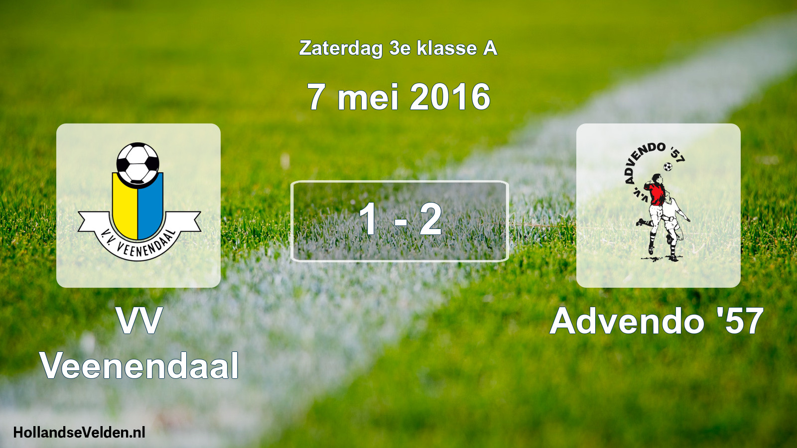 Total number of matches played: VV Veenendaal - Advendo '57 1 - 2 (7 May 2016)
