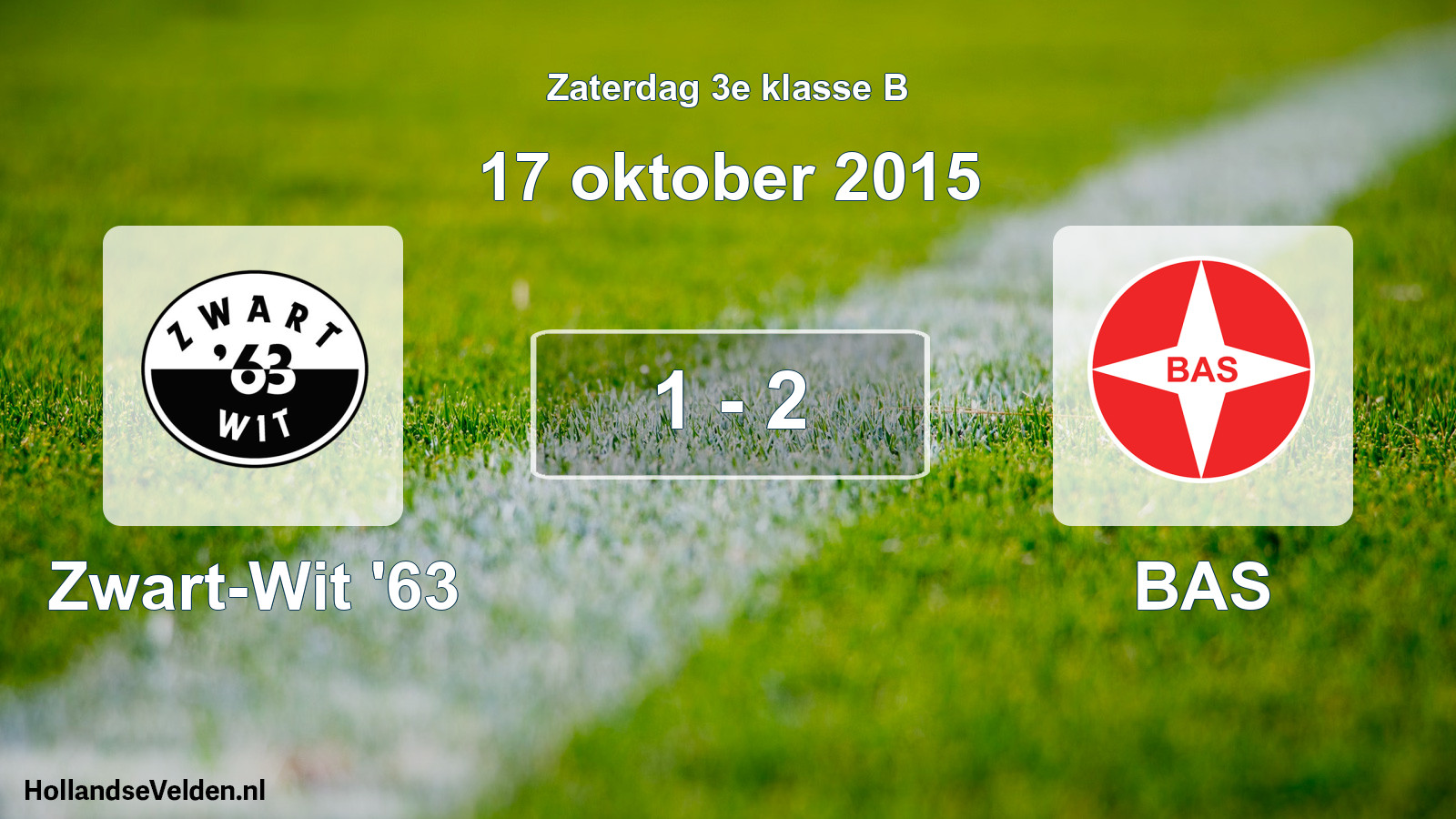 Total number of matches played: Zwart-Wit '63 - BAS 1 - 2 (17 October 2015)