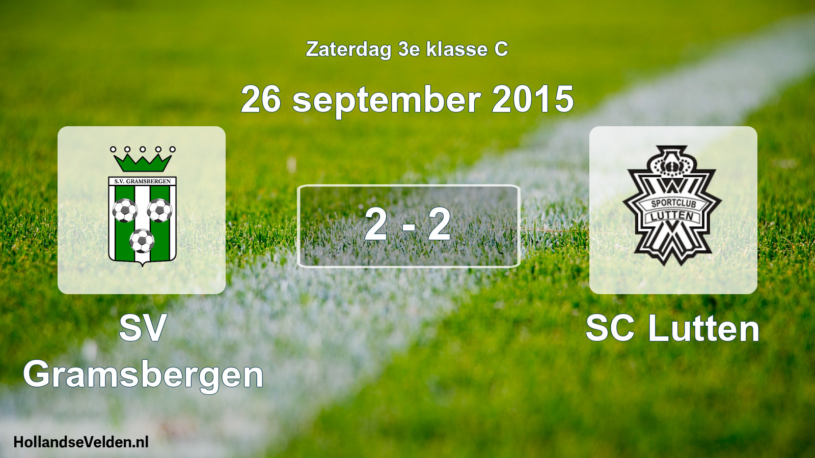 Total number of matches played: SV Gramsbergen - SC Lutten 2 - 2 (26 September 2015)