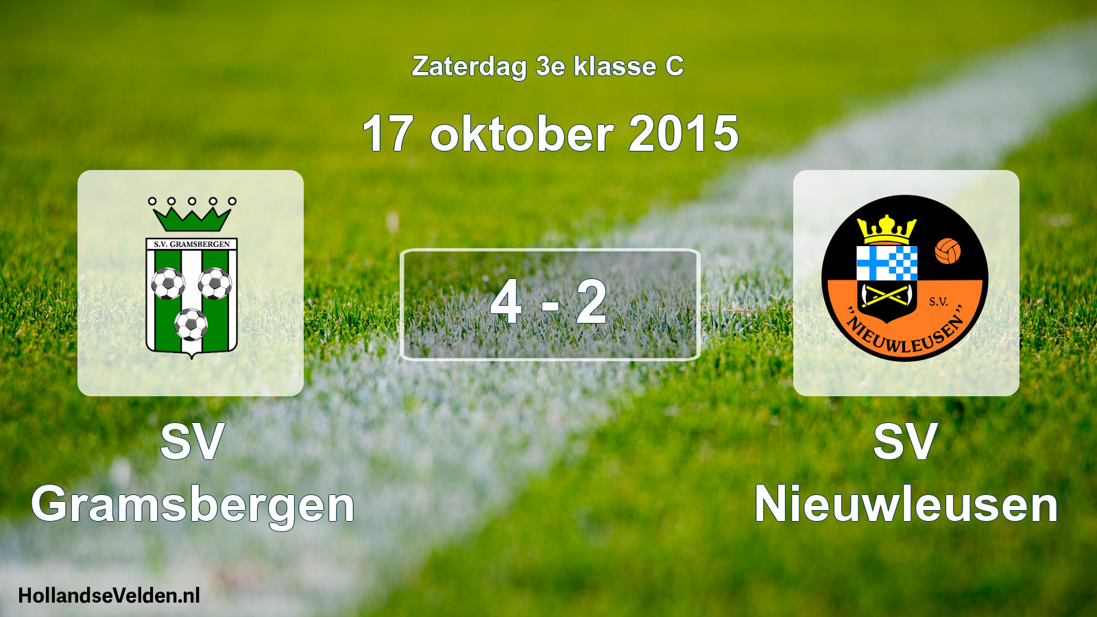 Total number of matches played: SV Gramsbergen - SV Nieuwleusen 4 - 2 (17 October 2015)