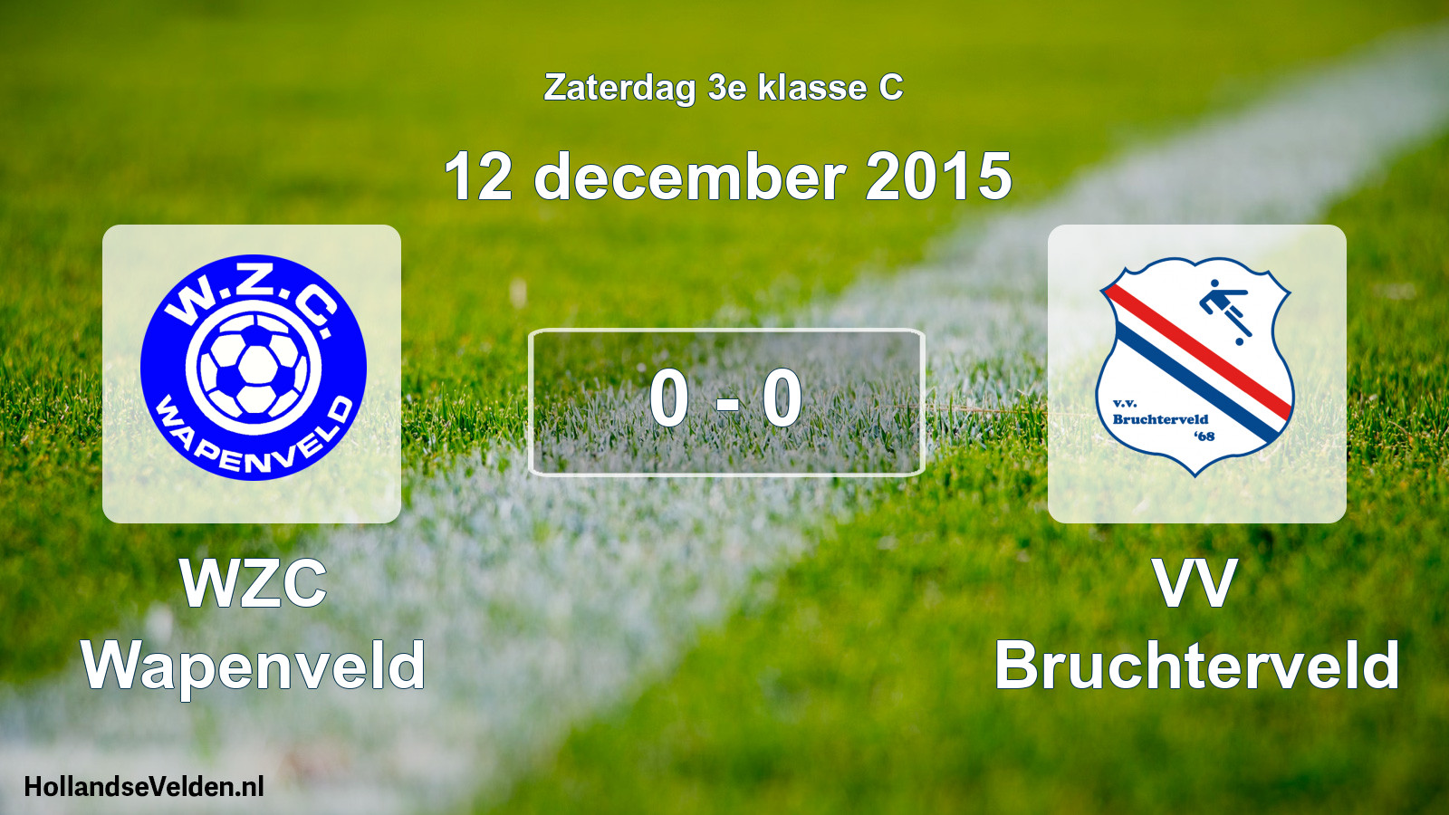 Total number of matches played: WZC Wapenveld - VV Bruchterveld 0 - 0 (12 December 2015)