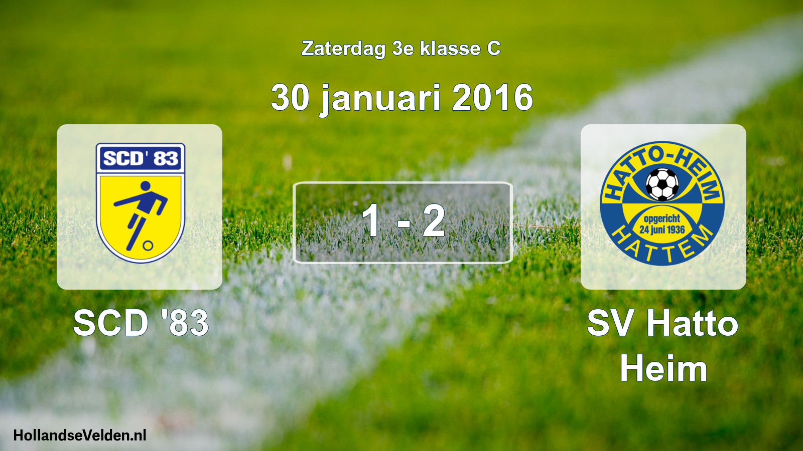 Total number of matches played: SCD '83 - SV Hatto Heim 1 - 2 (30 January 2016)