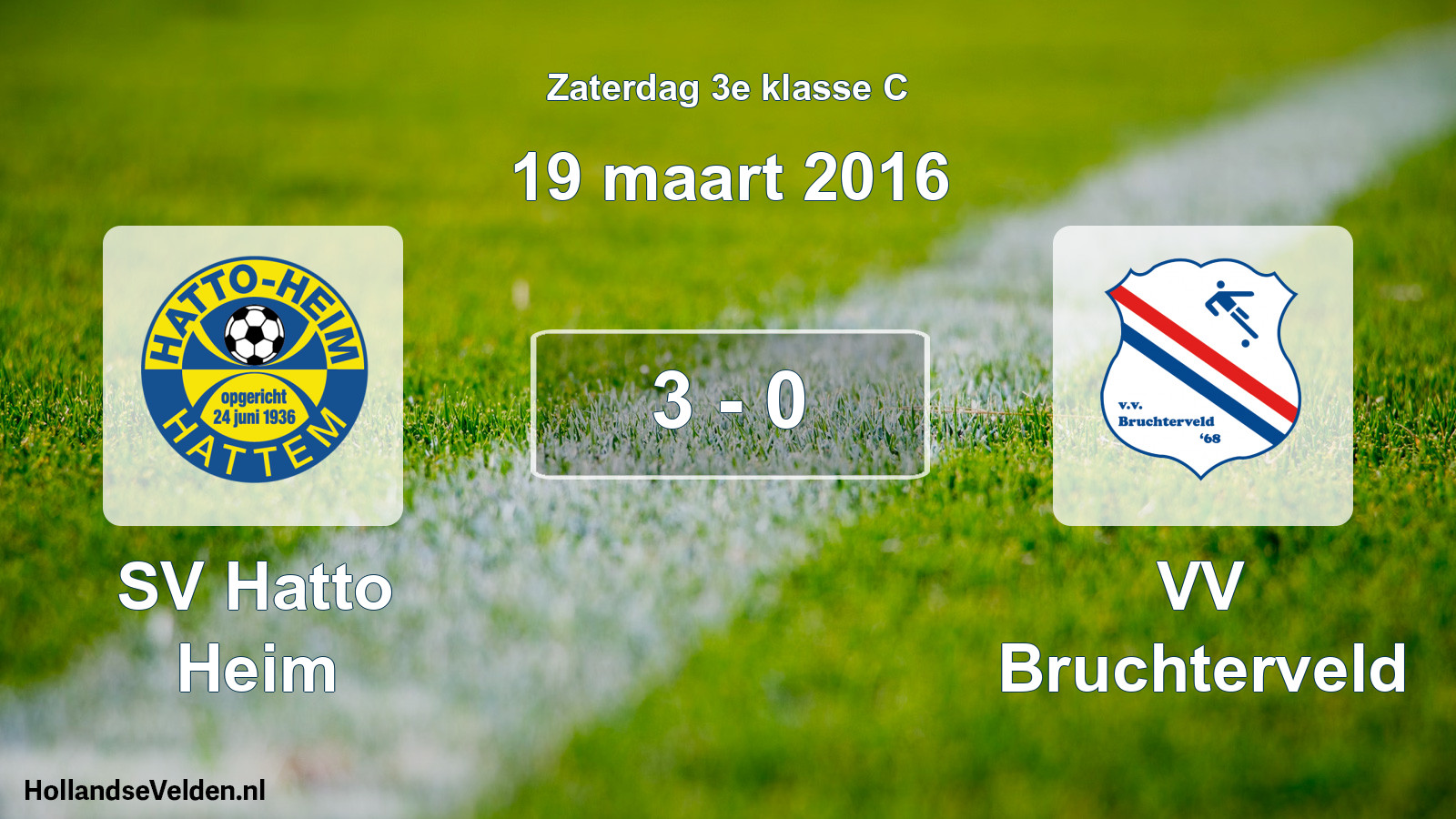 Total number of matches played: SV Hatto Heim - VV Bruchterveld 3 - 0 (19 March 2016)
