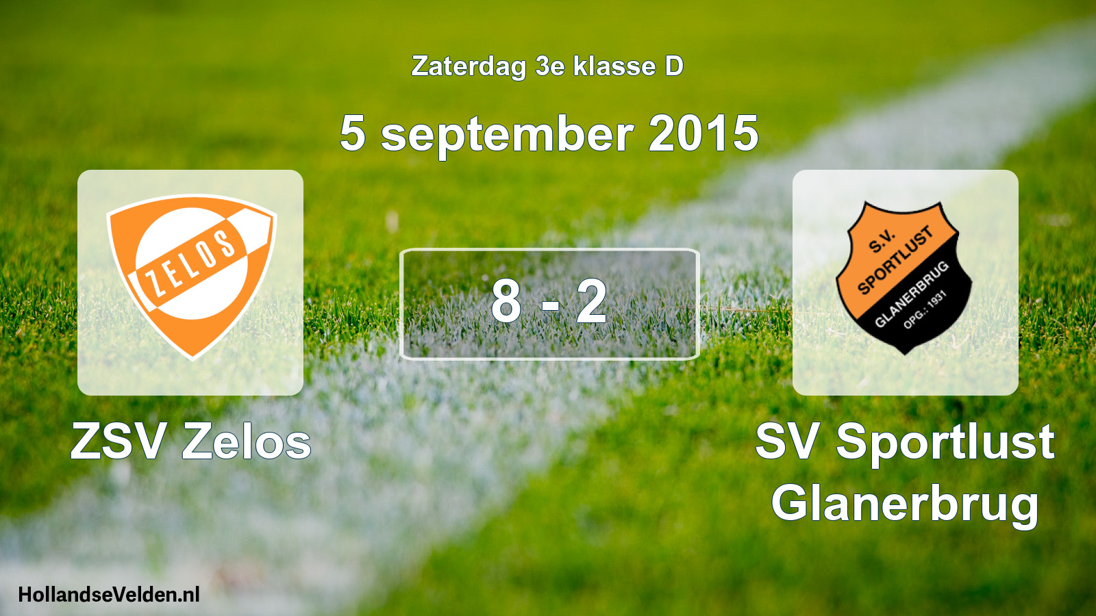 Total number of matches played: ZSV Zelos - SV Sportlust Glanerbrug 8 - 2 (5 September 2015)