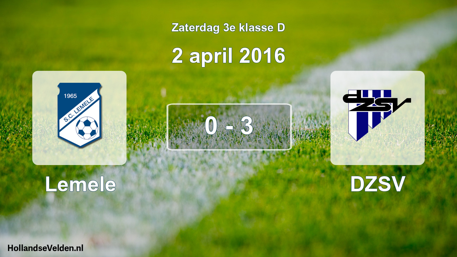 Total number of matches played: Lemele - DZSV 0 - 3 (2 April 2016)