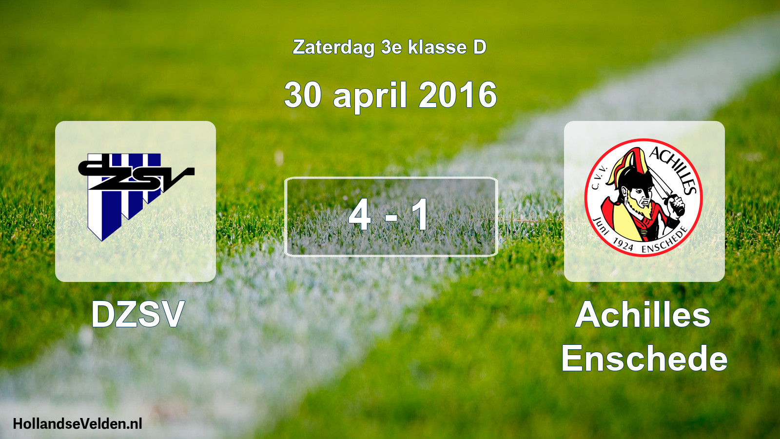 Total number of matches played: DZSV - Achilles Enschede 4 - 1 (30 April 2016)