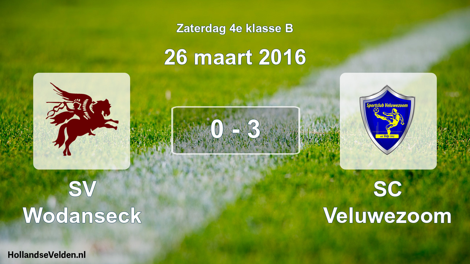 Total number of matches played: SV Wodanseck - SC Veluwezoom 0 - 3 (26 March 2016)