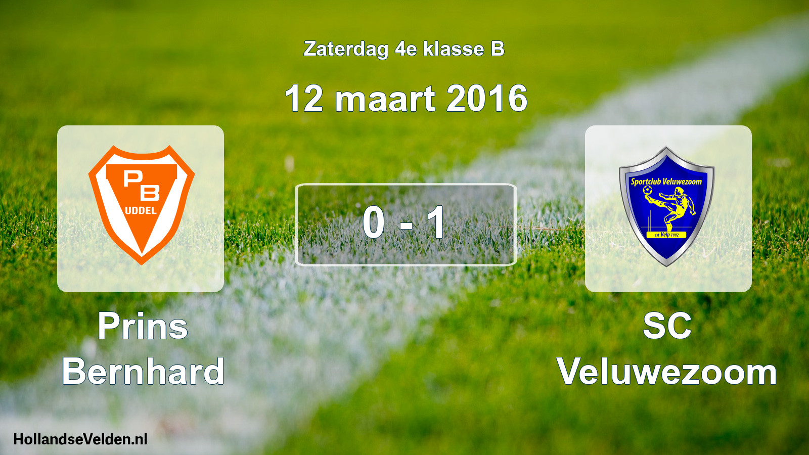Total number of matches played: Prins Bernhard - SC Veluwezoom 0 - 1 (12 March 2016)