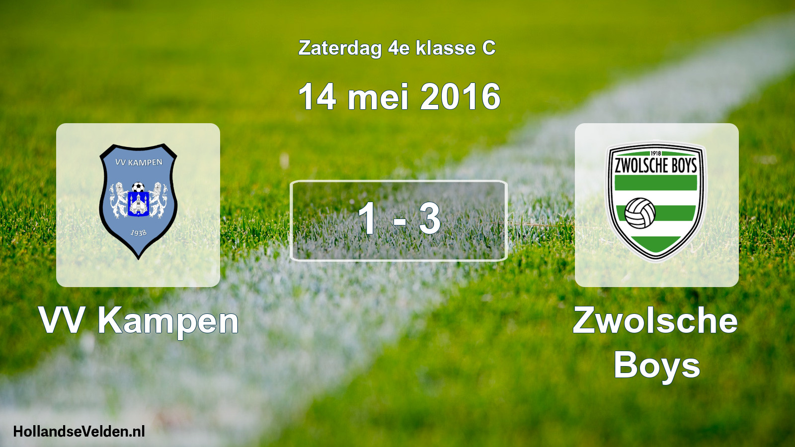 Total number of matches played: VV Kampen - Zwolsche Boys 1 - 3 (14 May 2016)