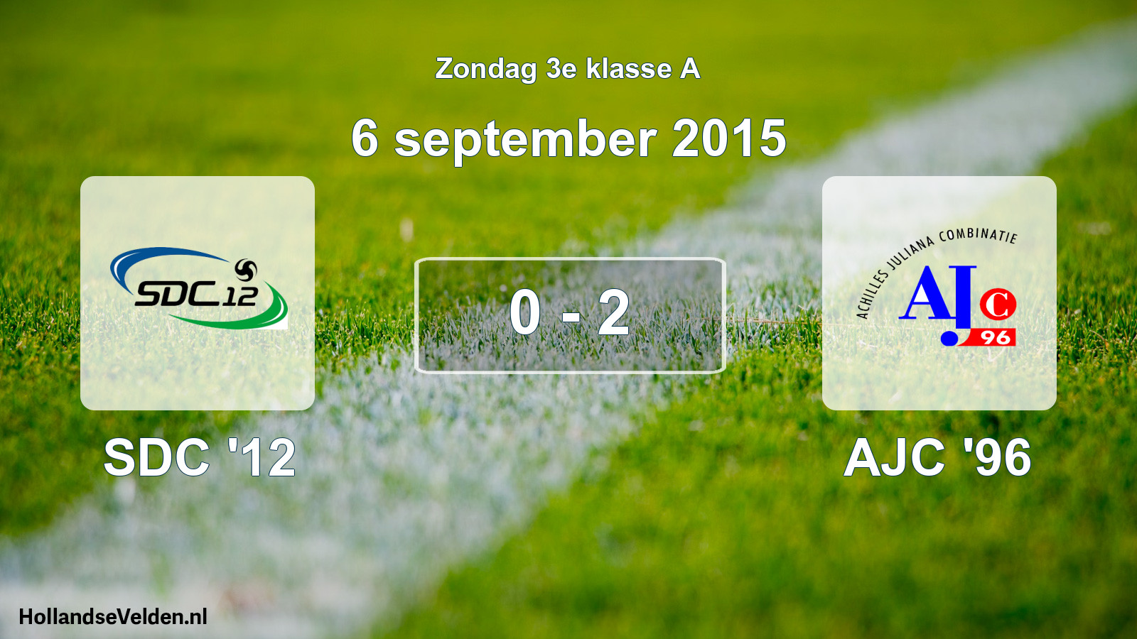 Total number of matches played: SDC '12 - AJC '96 0 - 2 (6 September 2015)