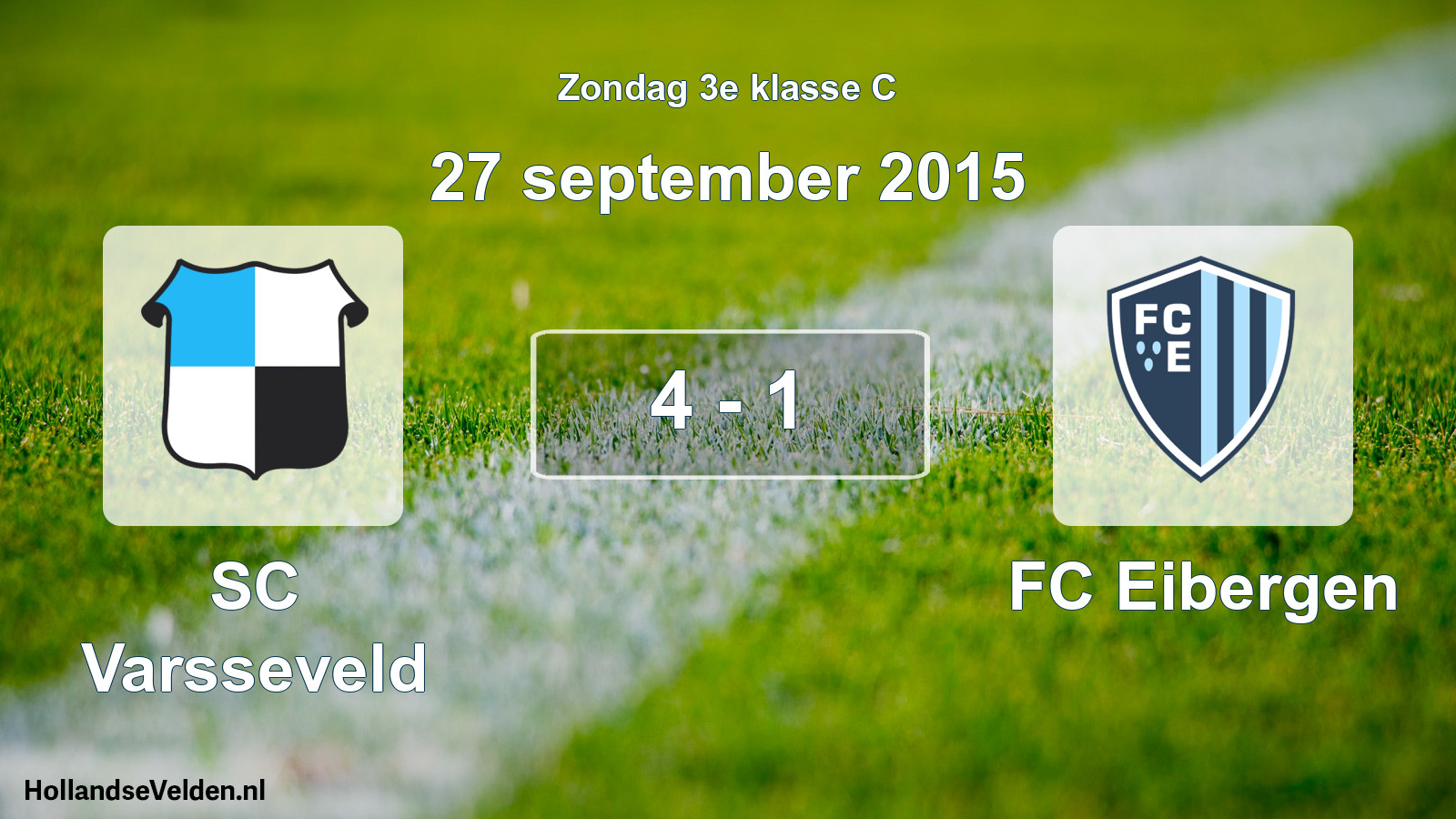 Total number of matches played: SC Varsseveld - FC Eibergen 4 - 1 (27 September 2015)