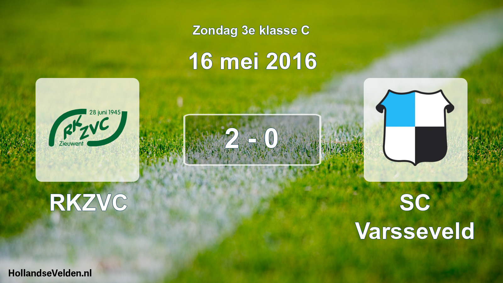 Total number of matches played: RKZVC - SC Varsseveld 2 - 0 (16 May 2016)