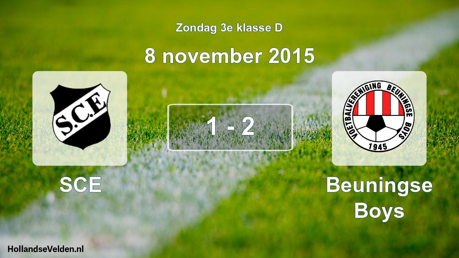 Total number of matches played: SCE - Beuningse Boys 1 - 2 (8 November 2015)