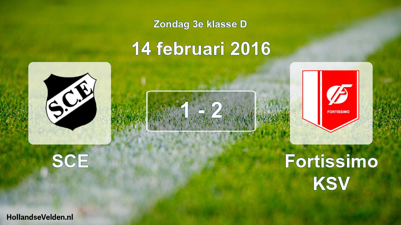 Total number of matches played: SCE - Fortissimo KSV 1 - 2 (14 February 2016)