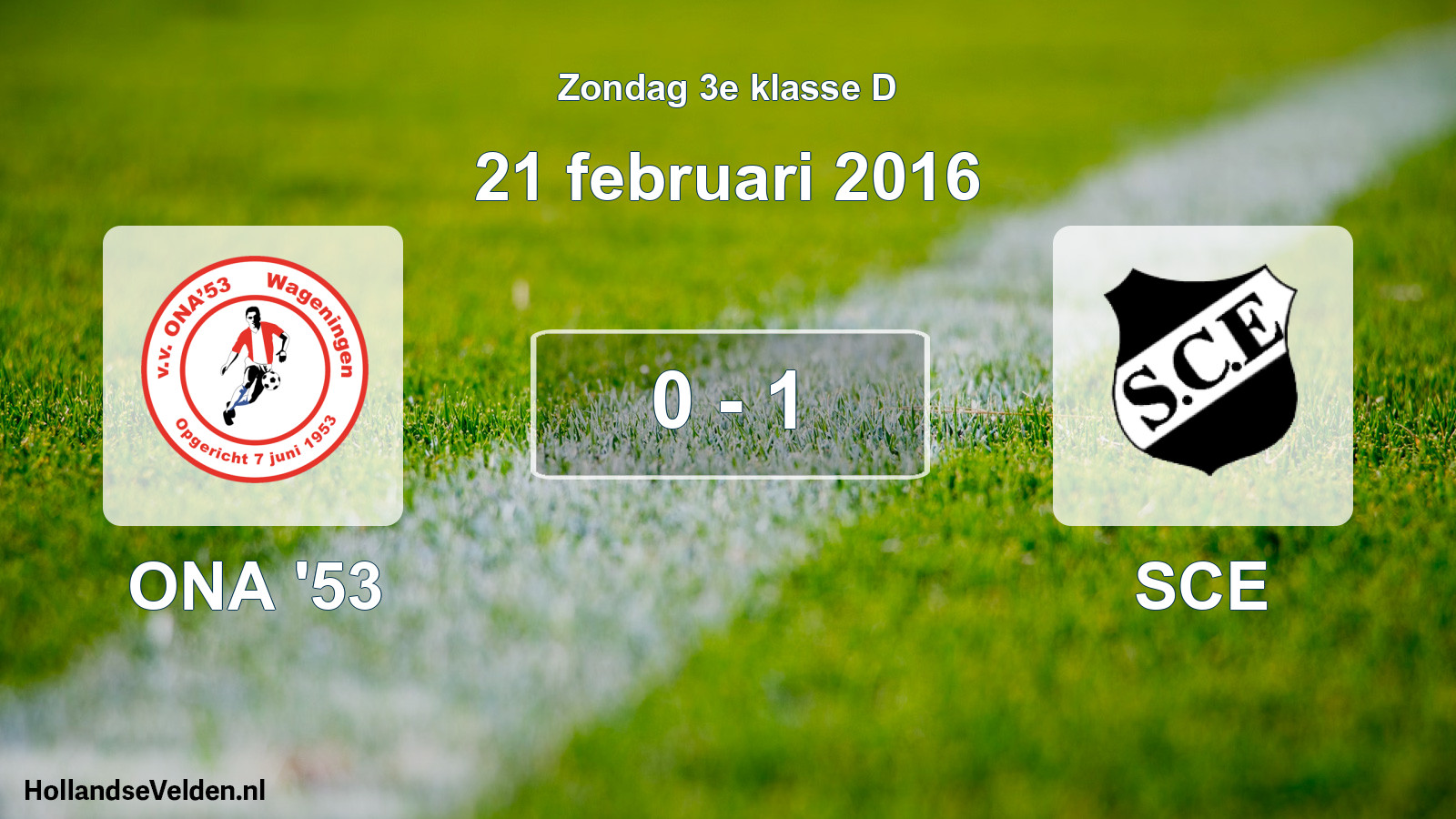 Total number of matches played: ONA '53 - SCE 0 - 1 (21 February 2016)