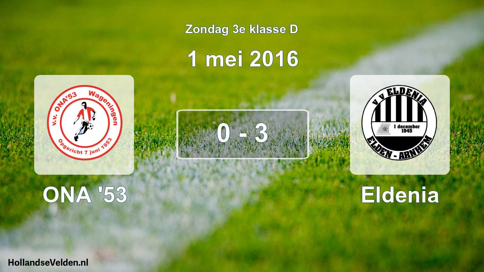 Total number of matches played: ONA '53 - Eldenia 0 - 3 (1 May 2016)