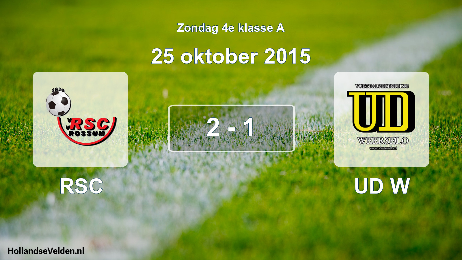 Total number of matches played: RSC - UD W 2 - 1 (25 October 2015)