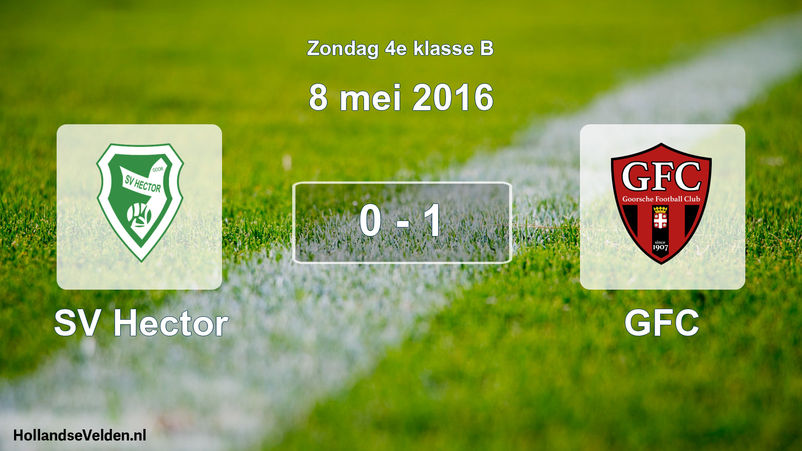 Total number of matches played: SV Hector - GFC 0 - 1 (8 May 2016)