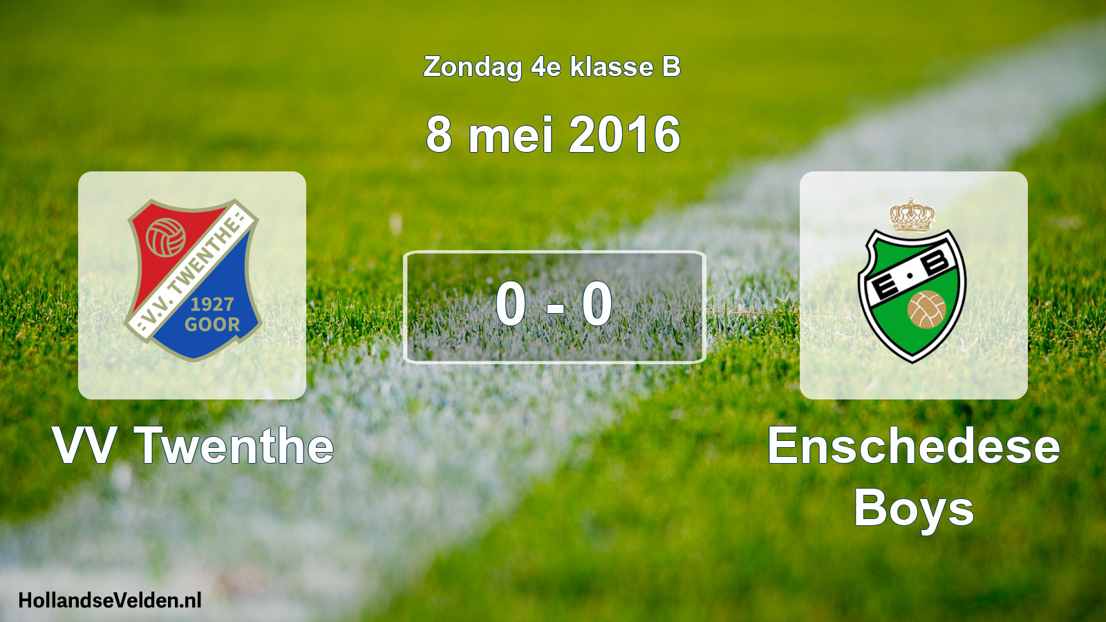Total number of matches played: VV Twenthe - Enschedese Boys 0 - 0 (8 May 2016)