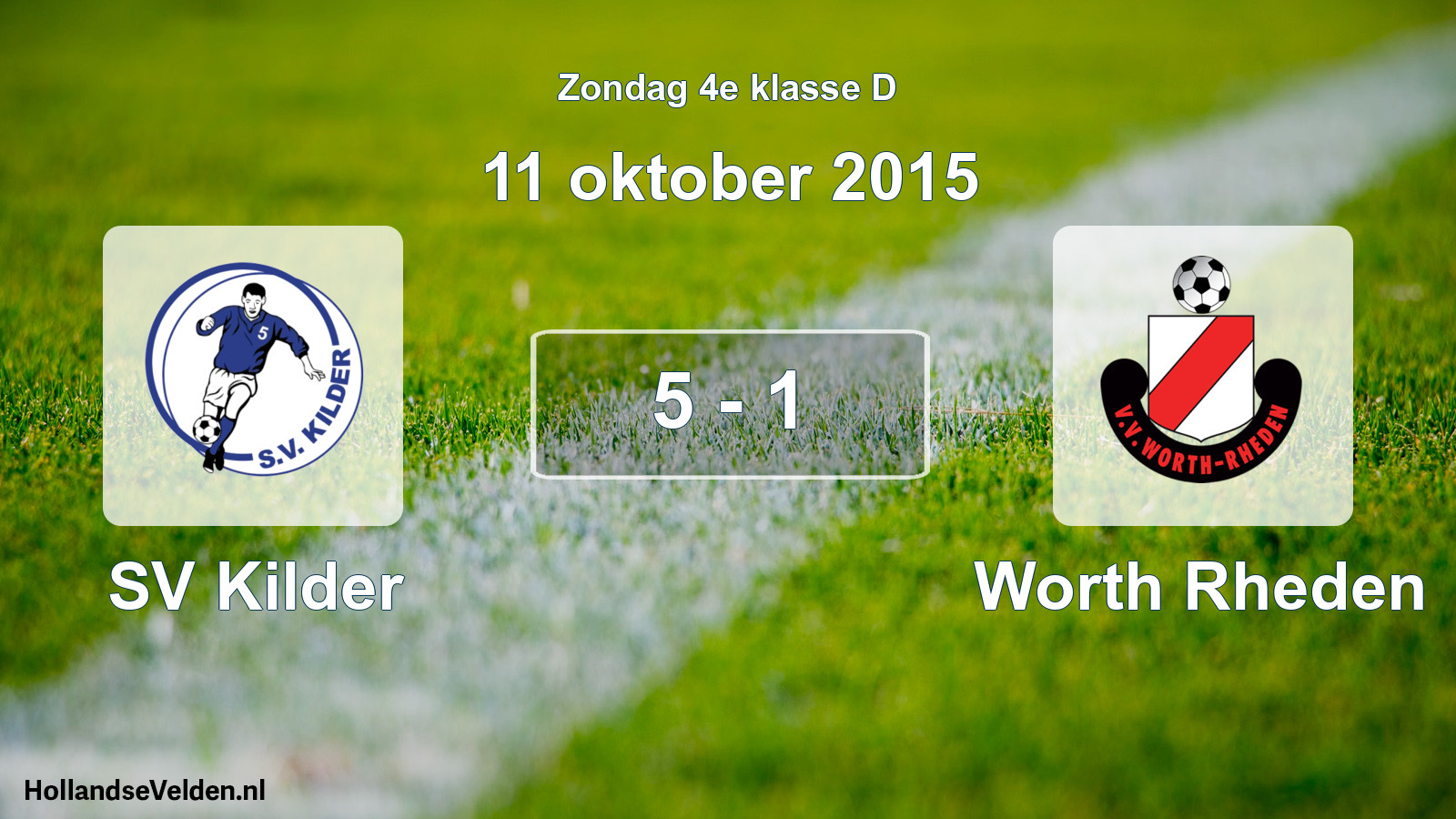 Total number of matches played: SV Kilder - Worth Rheden 5 - 1 (11 October 2015)