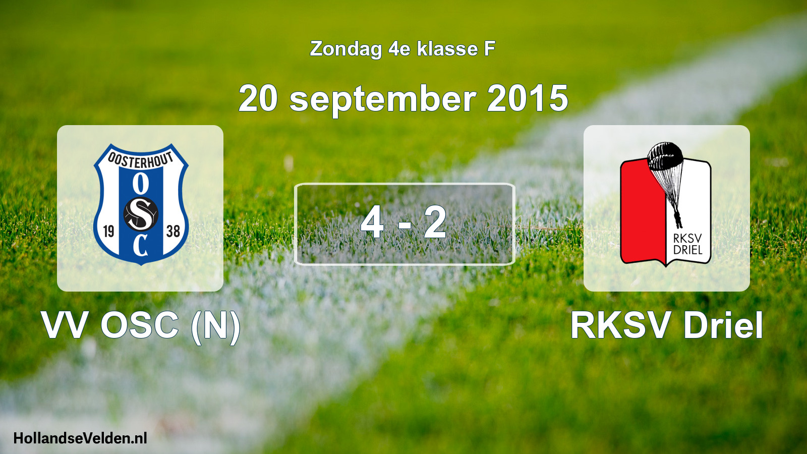 Total number of matches played: VV OSC (N) - RKSV Driel 4 - 2 (20 September 2015)