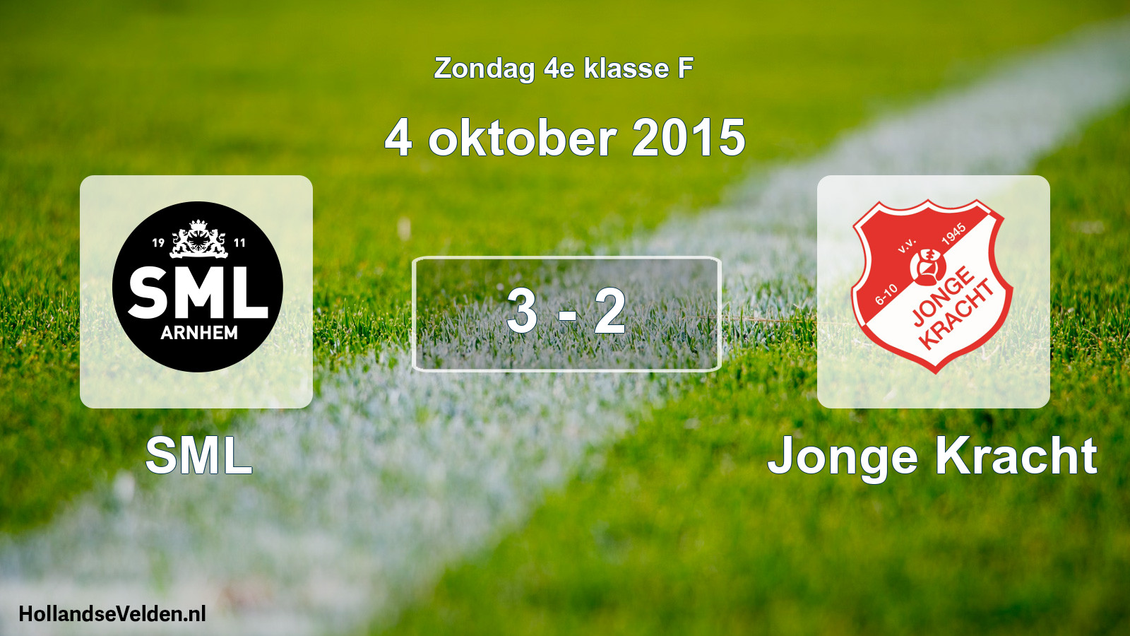 Total number of matches played: SML - Jonge Kracht 3 - 2 (4 October 2015)