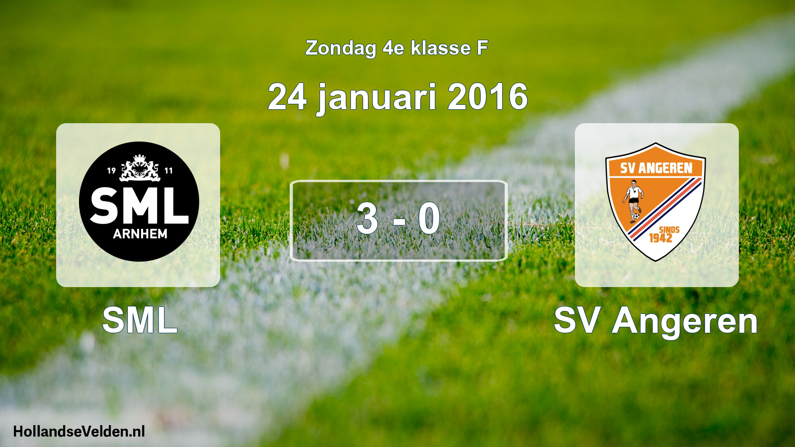 Total number of matches played: SML - SV Angeren 3 - 0 (24 January 2016)