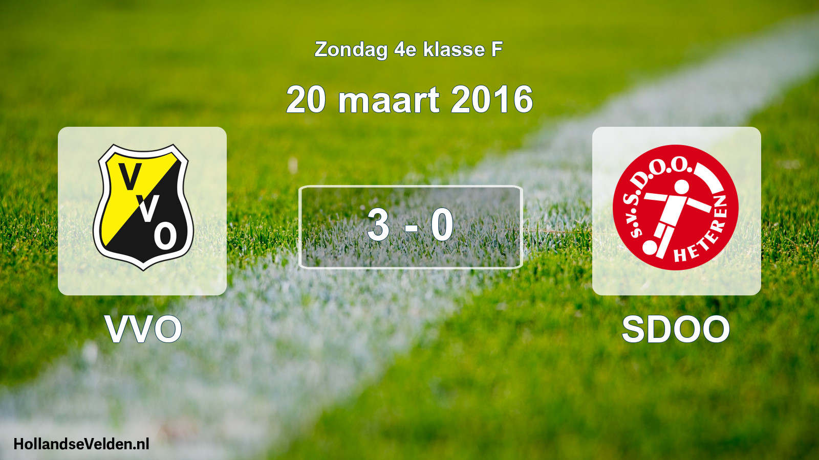 Total number of matches played: VVO - SDOO 3 - 0 (20 March 2016)