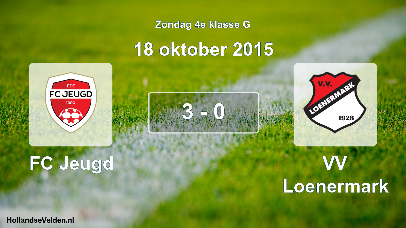 Total number of matches played: FC Jeugd - VV Loenermark 3 - 0 (18 October 2015)