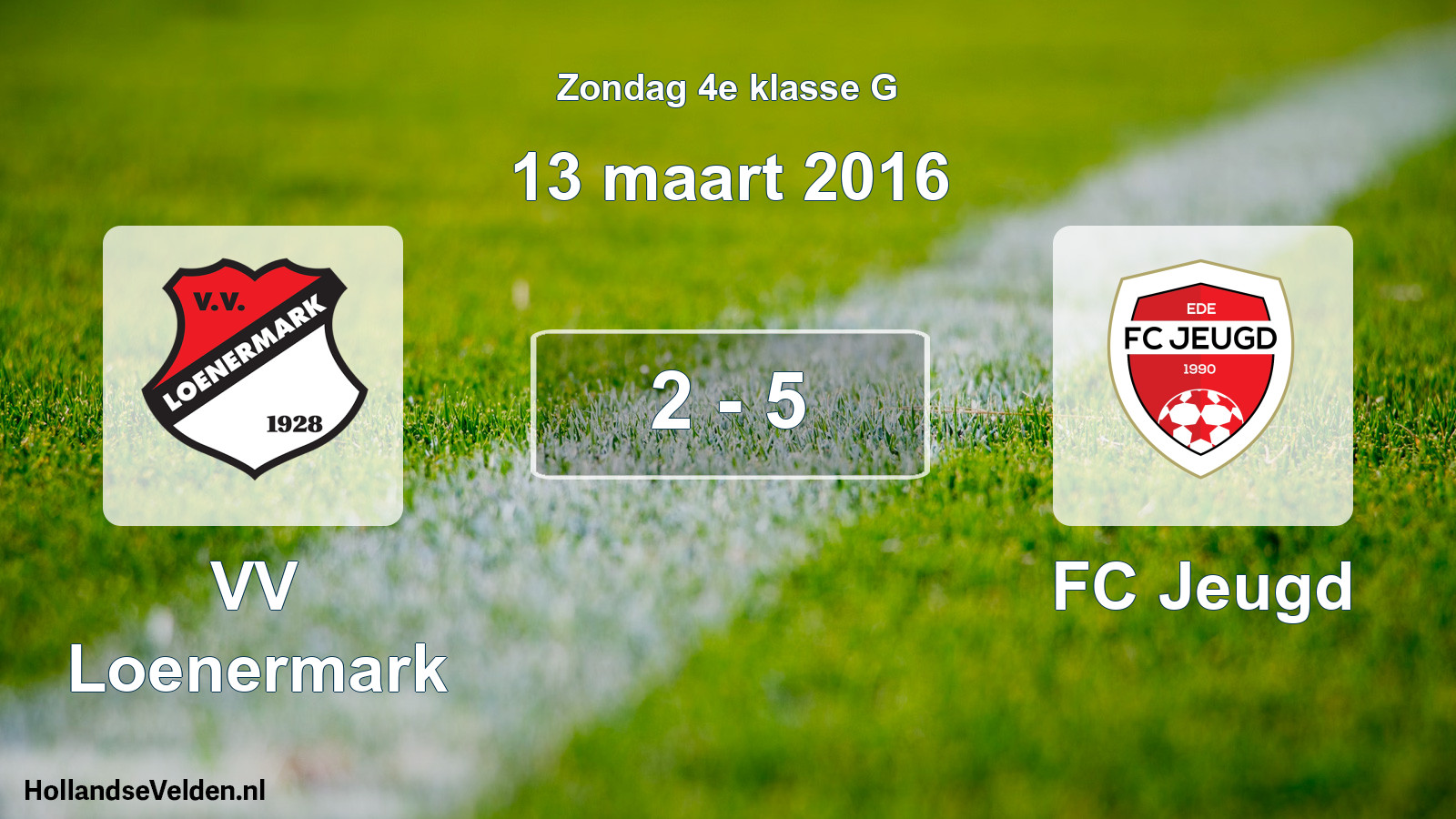 Total number of matches played: VV Loenermark - FC Jeugd 2 - 5 (13 March 2016)