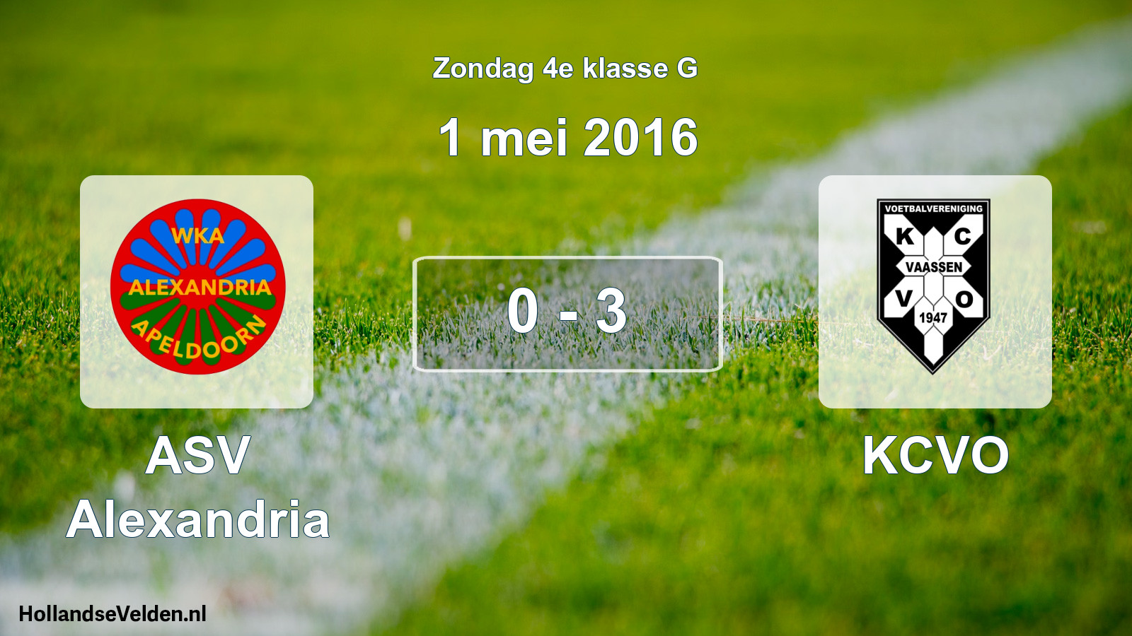 Total number of matches played: ASV Alexandria - KCVO 0 - 3 (1 May 2016)