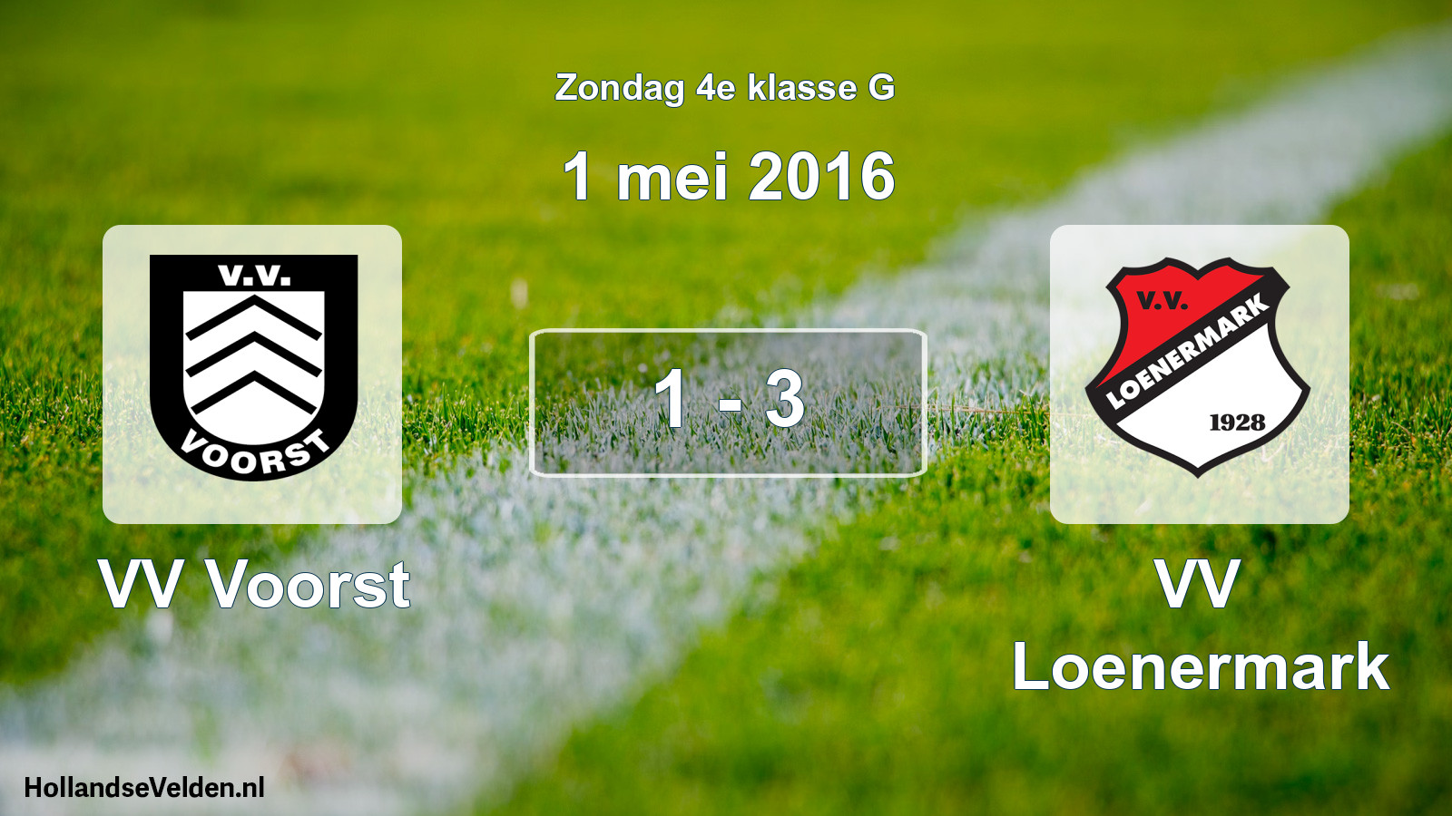 Total number of matches played: VV Voorst - VV Loenermark 1 - 3 (1 May 2016)