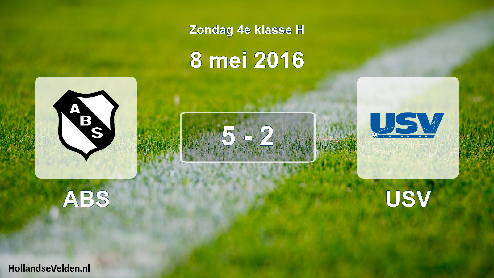 Total number of matches played: ABS - USV 5 - 2 (8 May 2016)