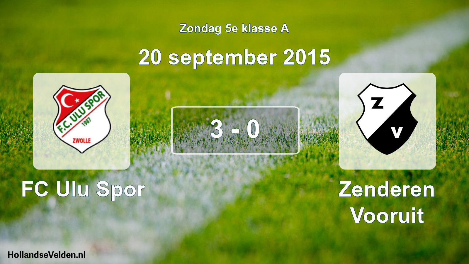 Total number of matches played: FC Ulu Spor - Zenderen Vooruit 3 - 0 (20 September 2015)