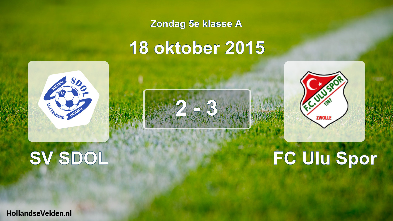 Total number of matches played: SV SDOL - FC Ulu Spor 2 - 3 (18 October 2015)