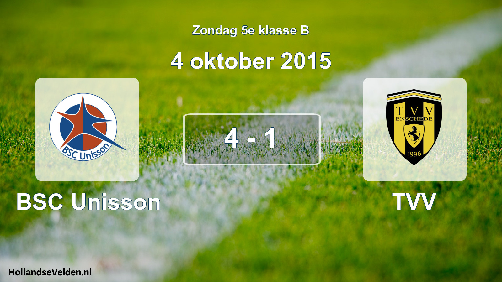 Total number of matches played: BSC Unisson - TVV 4 - 1 (4 October 2015)