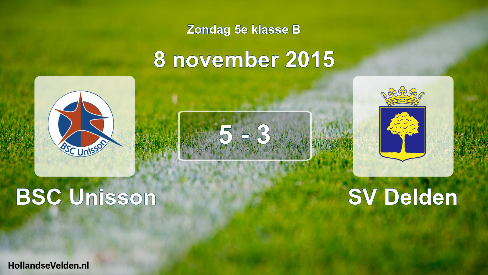 Total number of matches played: BSC Unisson - SV Delden 5 - 3 (8 November 2015)
